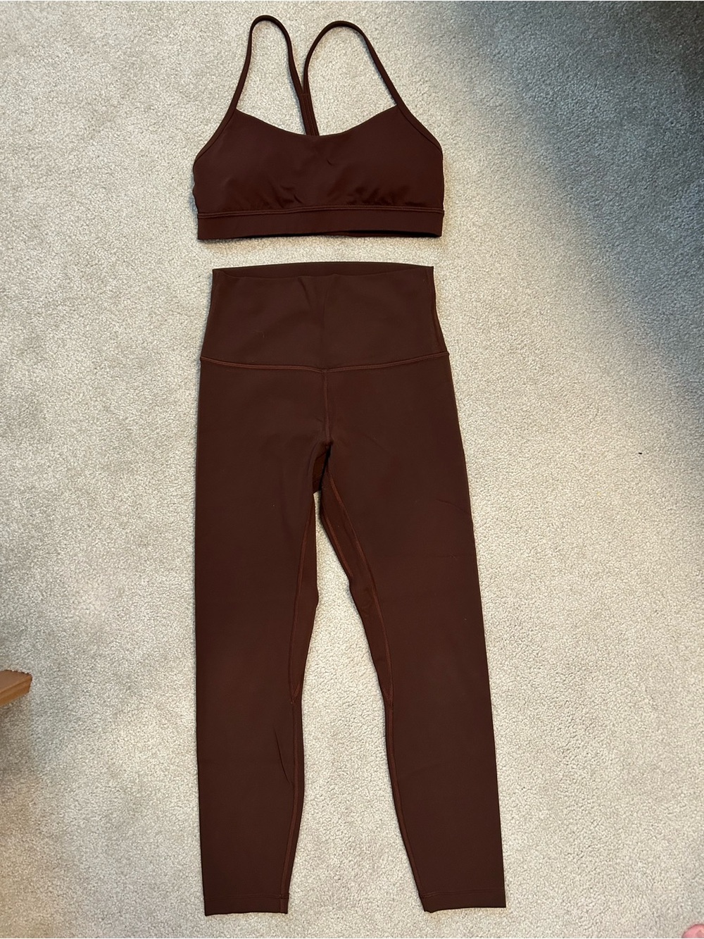 Lululemon High Rise 25” Align Leggings and Flo Y Bra